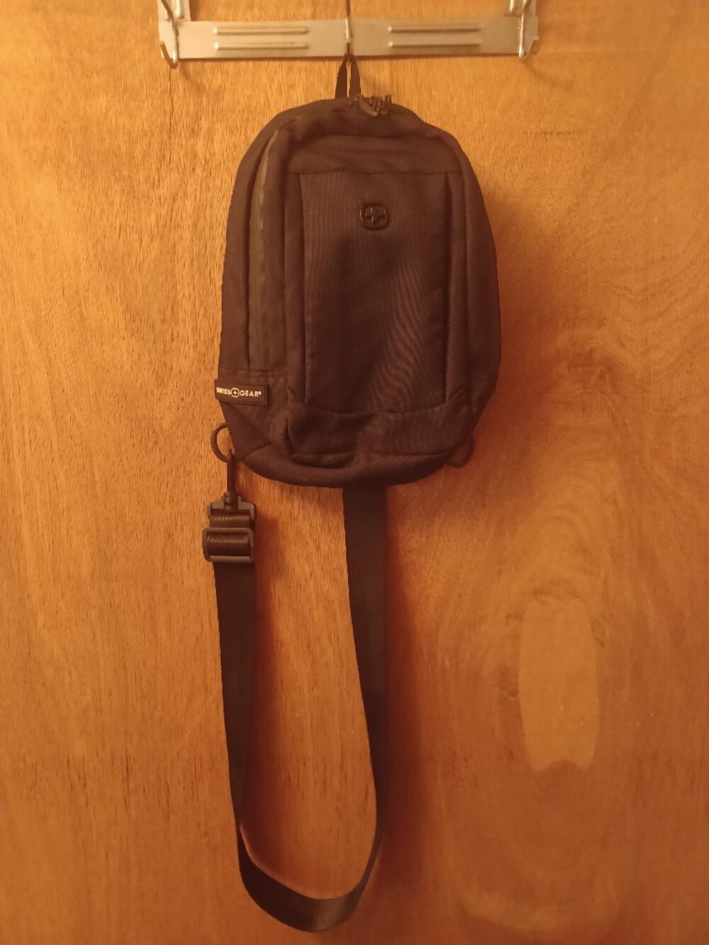 Swiss Gear Backpack Cross Shoulder Bag With Combination Lock